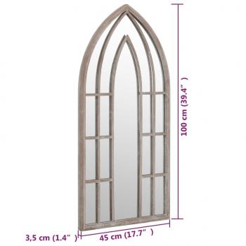 Gartenspiegel Sand 100x45 cm Eisen