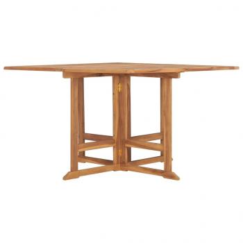 Garten-Esstisch Klappbar 110x110x75 cm Massivholz Teak