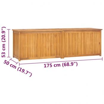 Gartenbox 175x50x55 cm Massivholz Teak