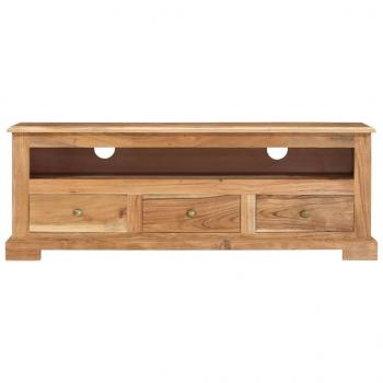 TV-Schrank Massivholz Akazie 110x30x40 cm Braun