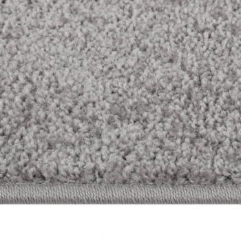 Teppich Kurzflor 80x150 cm Grau