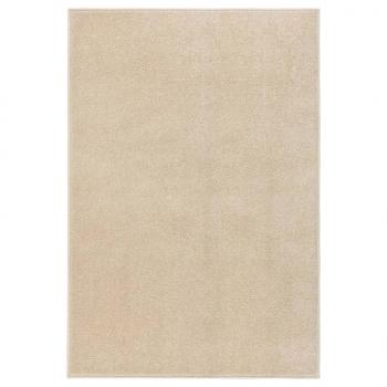 ARDEBO.de - Teppich Kurzflor 160x230 cm Beige