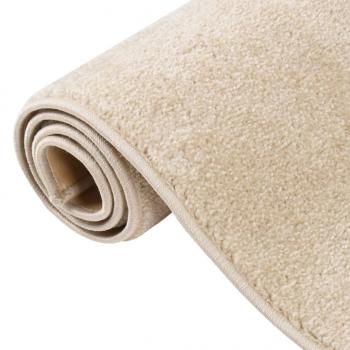 Teppich Kurzflor 160x230 cm Beige