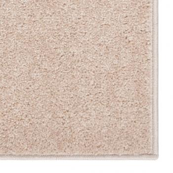 Teppich Kurzflor 160x230 cm Dunkelbeige