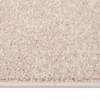 Teppich Kurzflor 160x230 cm Dunkelbeige