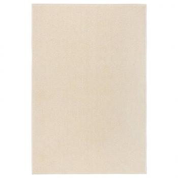 ARDEBO.de - Teppich Kurzflor 160x230 cm Creme