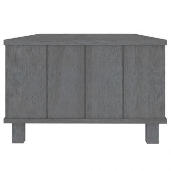 Couchtisch HAMAR Dunkelgrau 100x55x35 cm Massivholz Kiefer