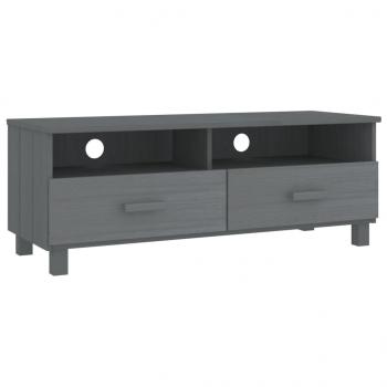 TV-Schrank HAMAR Dunkelgrau 106x40x40 cm Massivholz Kiefer