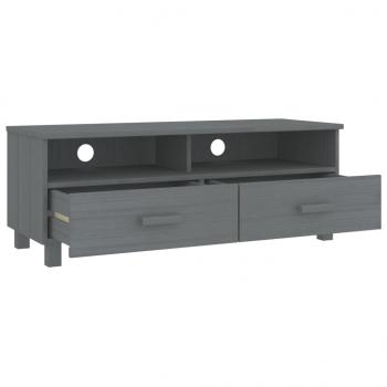 TV-Schrank HAMAR Dunkelgrau 106x40x40 cm Massivholz Kiefer