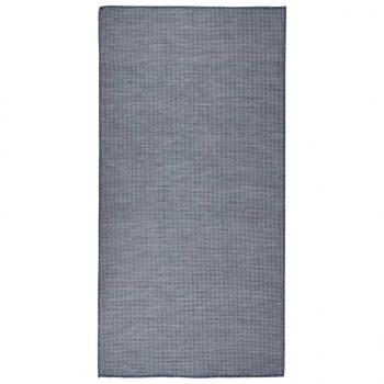 ARDEBO.de - Outdoor-Teppich Flachgewebe 100x200 cm Blau