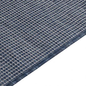 Outdoor-Teppich Flachgewebe 160x230 cm Blau