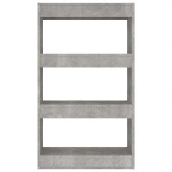 Bücherregal/Raumteiler Betongrau 60x30x103 cm Holzwerkstoff