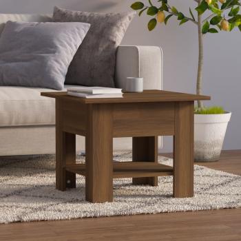 ARDEBO.de - Couchtisch Braun Eichen-Optik 55x55x42 cm Holzwerkstoff