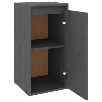 Wandschrank Grau 30x30x60 cm Massivholz Kiefer