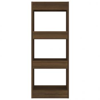 Bücherregal/Raumteiler Braun Eiche 40x30x103cm Holzwerkstoff