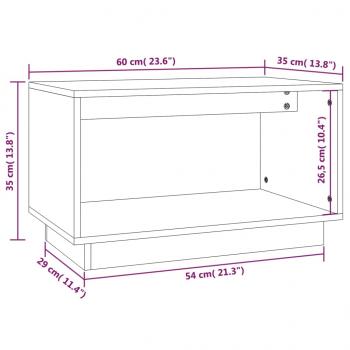 TV-Schrank 60x35x35 cm Massivholz Kiefer