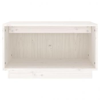 TV-Schrank Weiß 60x35x35 cm Massivholz Kiefer