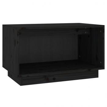 TV-Schrank Schwarz 60x35x35 cm Massivholz Kiefer