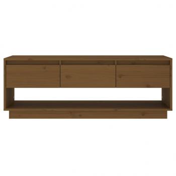 TV-Schrank Honigbraun 110,5x34x40 cm Massivholz Kiefer