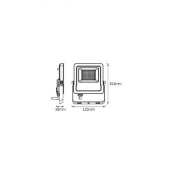 LEDVANCE Flutlicht SMART+ WIFI FLOOD 20W, 1260lm, 3000K, dunkelgrau (4058075474628)