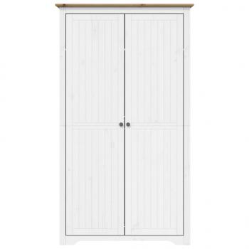 Kleiderschrank BODO Weiß und Braun 99x53,5x173 cm Kiefernholz