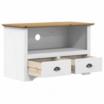 TV-Schrank mit 2 Schubladen BODO 91,5x44,5x56 cm Kiefernholz