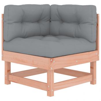 Ecksofa mit Kissen Massivholz Douglasie