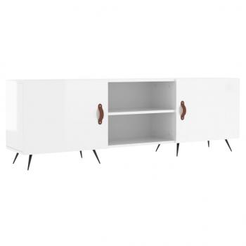 TV-Schrank Hochglanz-Weiß 150x30x50 cm Holzwerkstoff