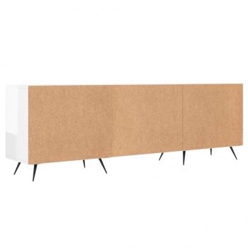 TV-Schrank Hochglanz-Weiß 150x30x50 cm Holzwerkstoff