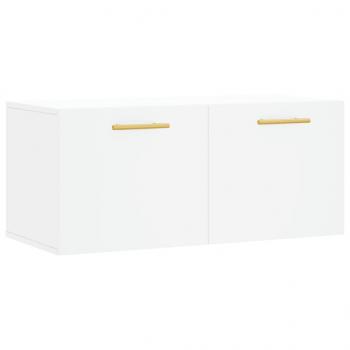 Wandschrank Weiß 80x36,5x35 cm Holzwerkstoff