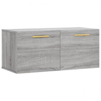 Wandschrank Grau Sonoma 80x36,5x35 cm Holzwerkstoff