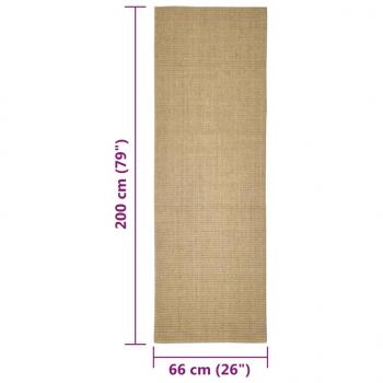 Teppich Natur Sisal 66x200 cm