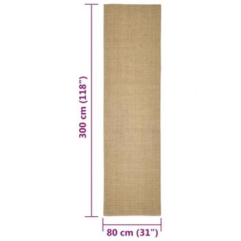 Teppich Natur Sisal 80x300 cm