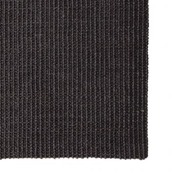 Teppich Natur Sisal 80x300 cm Schwarz