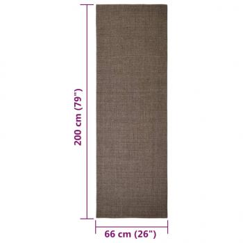 Teppich Natur Sisal 66x200 cm Braun