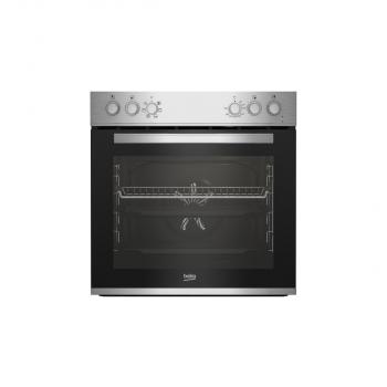 Beko BBUE12020X Einbau Herdset mit Glaskeramikkochfeld, 60cm breit, 72L, SteamShine, 5 Einschubebenen, Restwärmeanzeige, Edelstahl