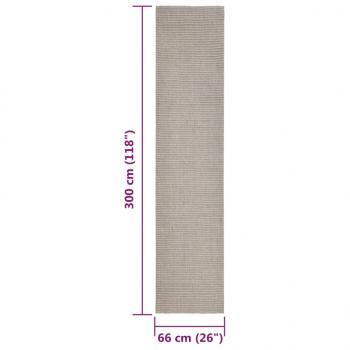 Teppich Natur Sisal 66x300 cm Sandfarbe