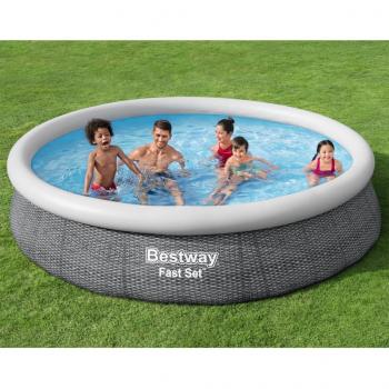 ARDEBO.de - Bestway Swimmingpool-Set Rund 366x76 cm