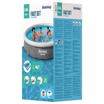 Bestway Swimmingpool-Set Rund 366x76 cm