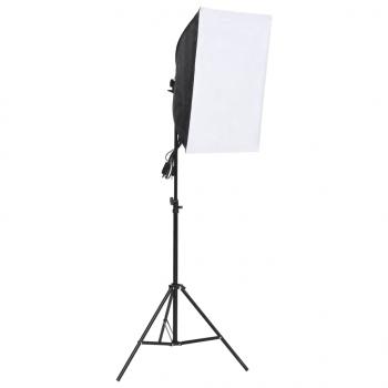 Fotostudio-Set mit Softbox und Hintergrund