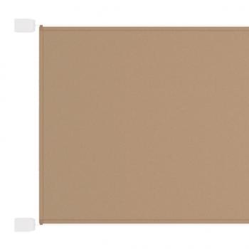 ARDEBO.de - Senkrechtmarkise Taupe 100x600 cm Oxford-Gewebe