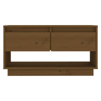 TV-Schrank Honigbraun 74x34x40 cm Massivholz Kiefer