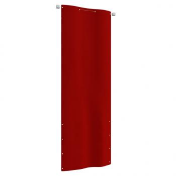 ARDEBO.de - Balkon-Sichtschutz Rot 80x240 cm Oxford-Gewebe