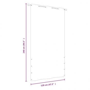 Balkon-Sichtschutz Rot 120x240 cm Oxford-Gewebe