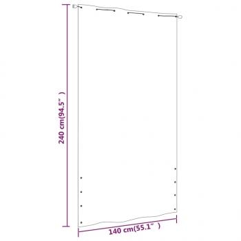 Balkon-Sichtschutz Braun 140x240 cm Oxford-Gewebe