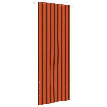 ARDEBO.de - Balkon-Sichtschutz Orange und Braun 80x240 cm Oxford-Gewebe