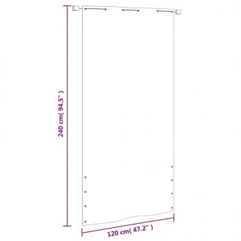 Balkon-Sichtschutz Hellgrün 120x240 cm Oxford-Gewebe