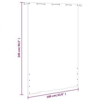 Balkon-Sichtschutz Hellgrün 160x240 cm Oxford-Gewebe