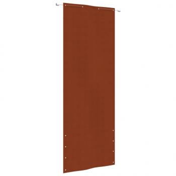 ARDEBO.de - Balkon-Sichtschutz Terrakottarot 80x240 cm Oxford-Gewebe