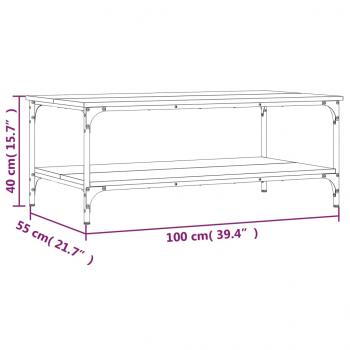 Couchtisch Grau Sonoma 100x55x40 cm Holzwerkstoff